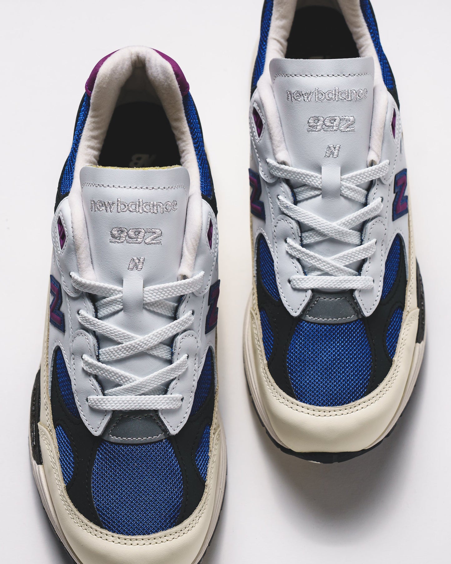 New Balance Men Made in USA 992 White Royal Purple Fuschsia U99278L
