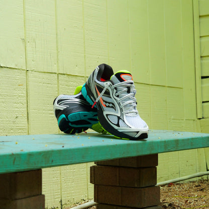 Mens Saucony ProGrid Guide 7 (White/Teal)