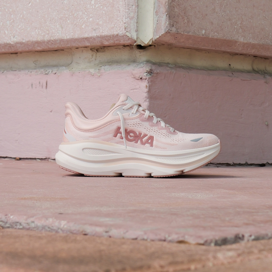 Womens HOKA Bondi 9 (rose latte/rose cream)
