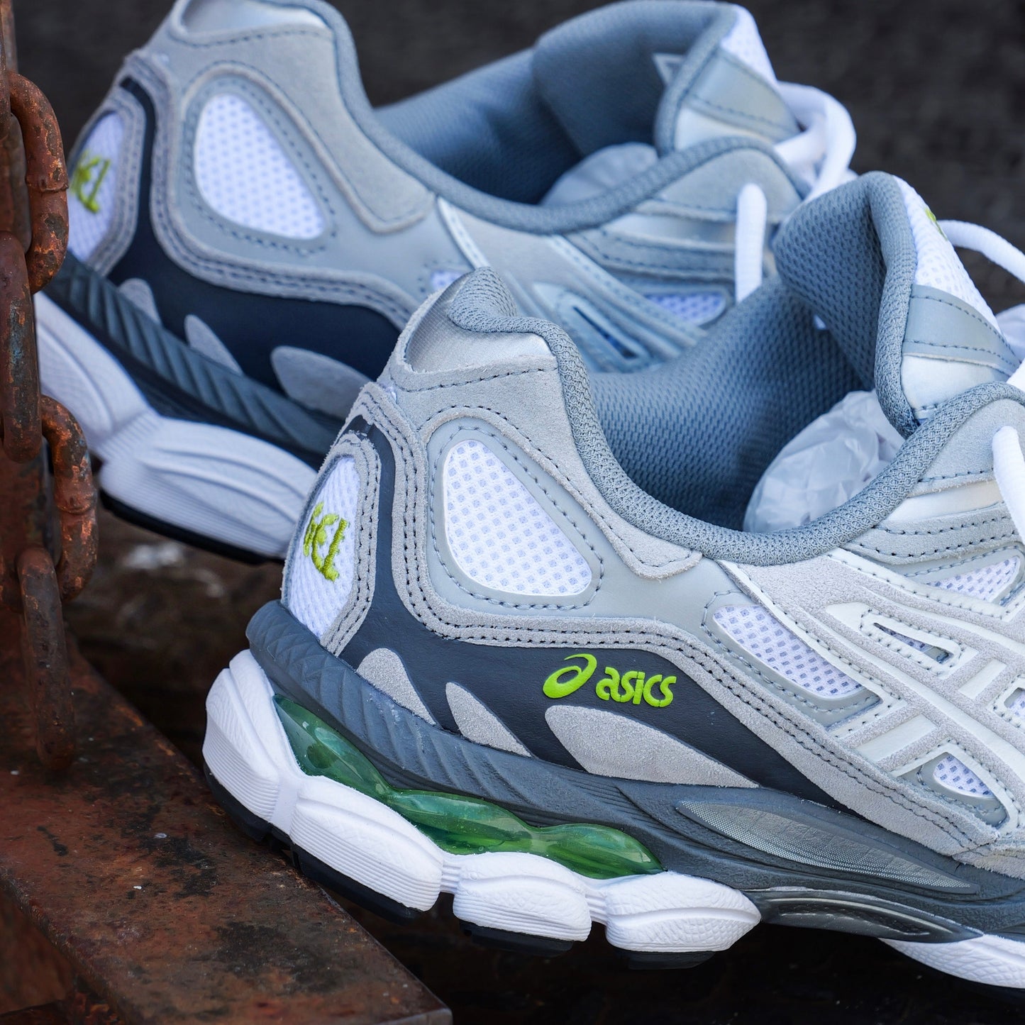 Mens Asics Gel-NYC (White/Glacier Grey)