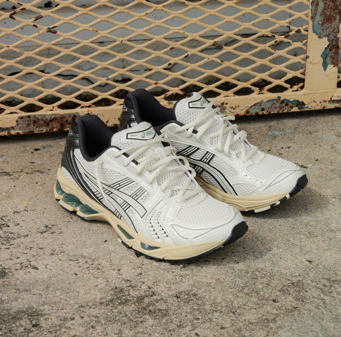 Mens Asics Gel-Kayano 14 (Cream/Obsidian Grey)
