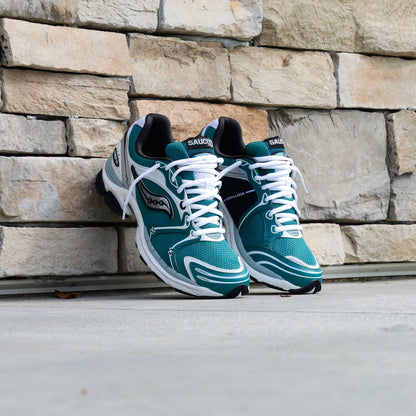 Mens Saucony ProGrid Triumph 4 (Teal/Silver)