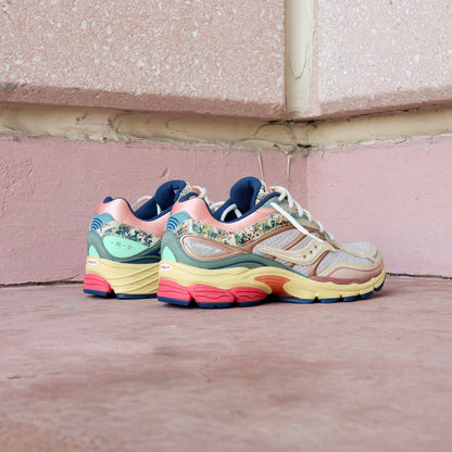 Mens Saucony ProGrid Omni 9 Kissaten (Beige/Blue)