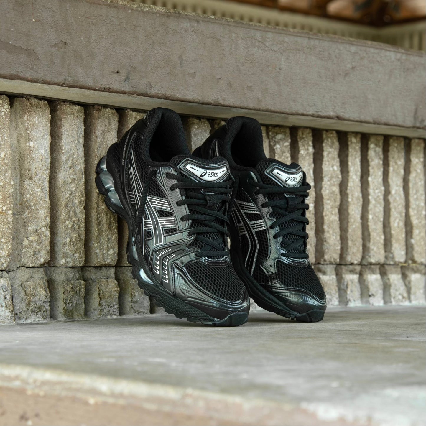 Mens Asics Gel-Kayano 14 (Black/Pure Silver)