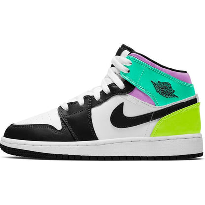 Big Kids' Air Jordan 1 Mid "Pastel Black Toe "