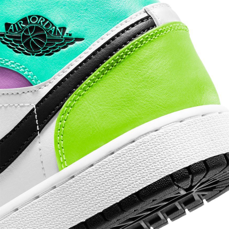 Big Kids' Air Jordan 1 Mid "Pastel Black Toe "