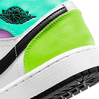 Big Kids' Air Jordan 1 Mid "Pastel Black Toe "