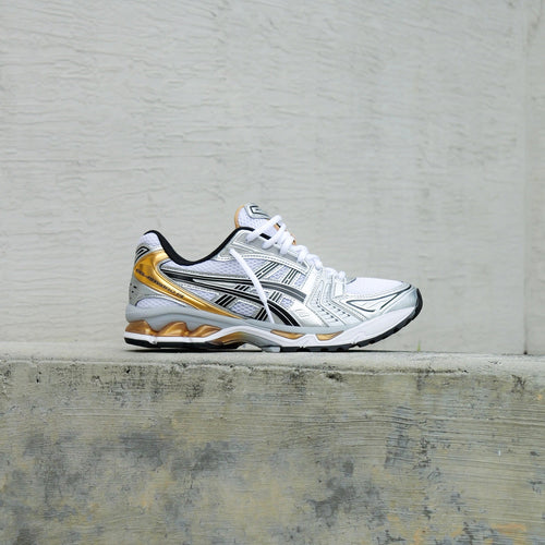 Mens Asics Gel-Kayano 14 (White/Pure Gold)
