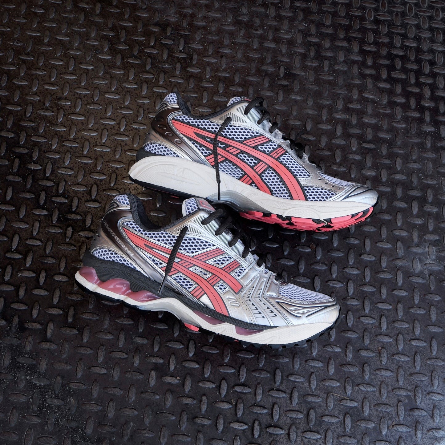 Mens Asics Gel-Kayano 14 (White/Papaya)