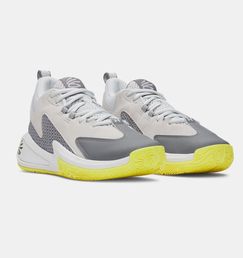 Big Kids' Under Armour Curry 3Z 25 Suede "Titan Gray" (Unisex)
