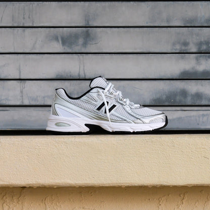 Mens New Balance 740 (White/Silver Metallic/Black) - U740NW2