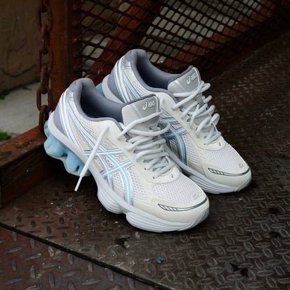 Mens Asics x EMMI Gel-Kinetic Fluent (Cream/Soft Sky)