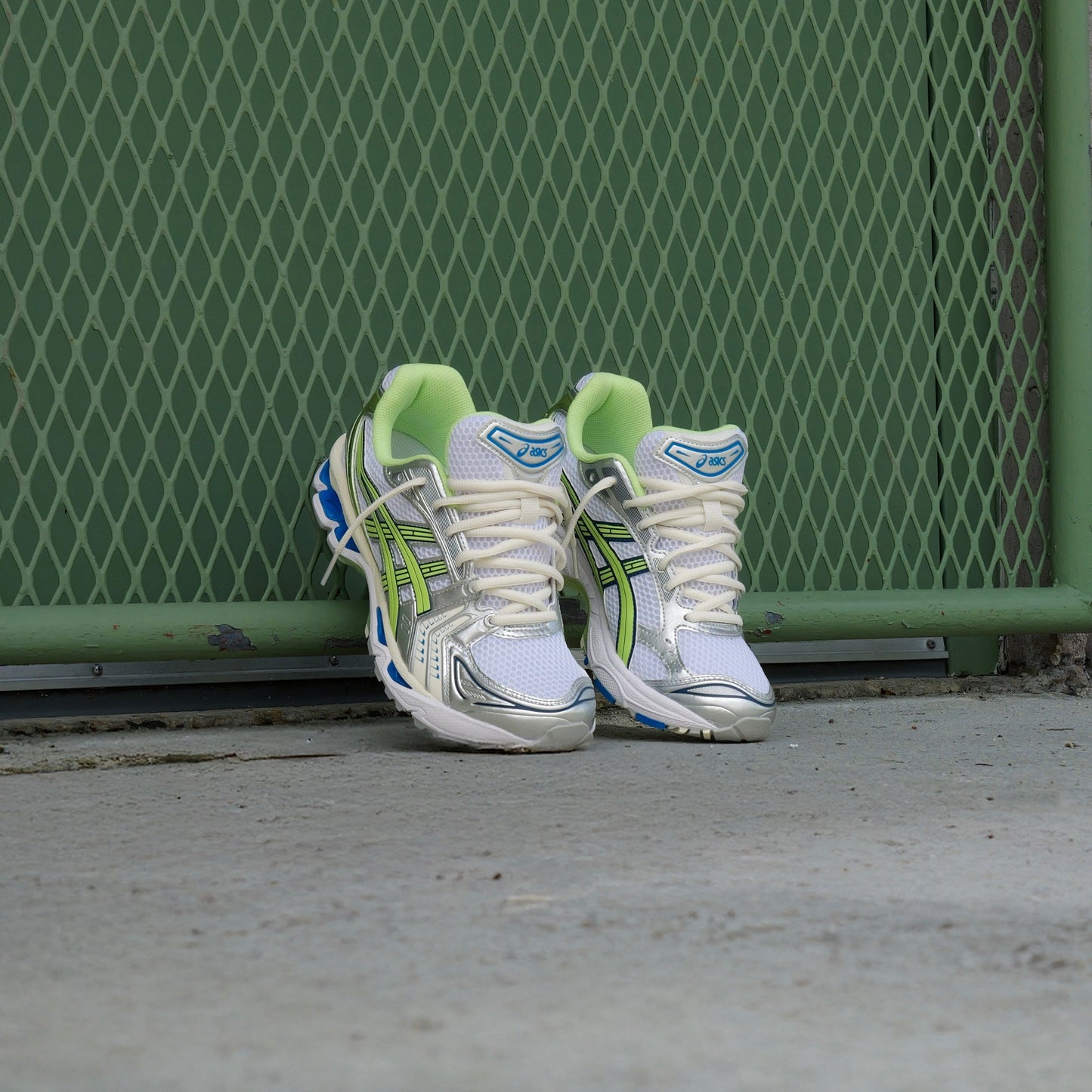 Mens Asics Gel-Kayano 14 (White/Lime Green)