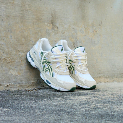 Mens Asics Gel-NYC (Ivory/Forest Night)