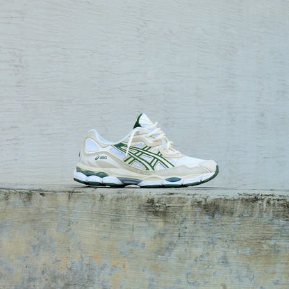 Mens Asics Gel-NYC (Ivory/Forest Night)