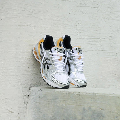 Mens Asics Gel-Kayano 14 (White/Pure Gold)