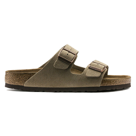 Birkenstock Arizona Soft Footbed Sandals - Taupe Suede