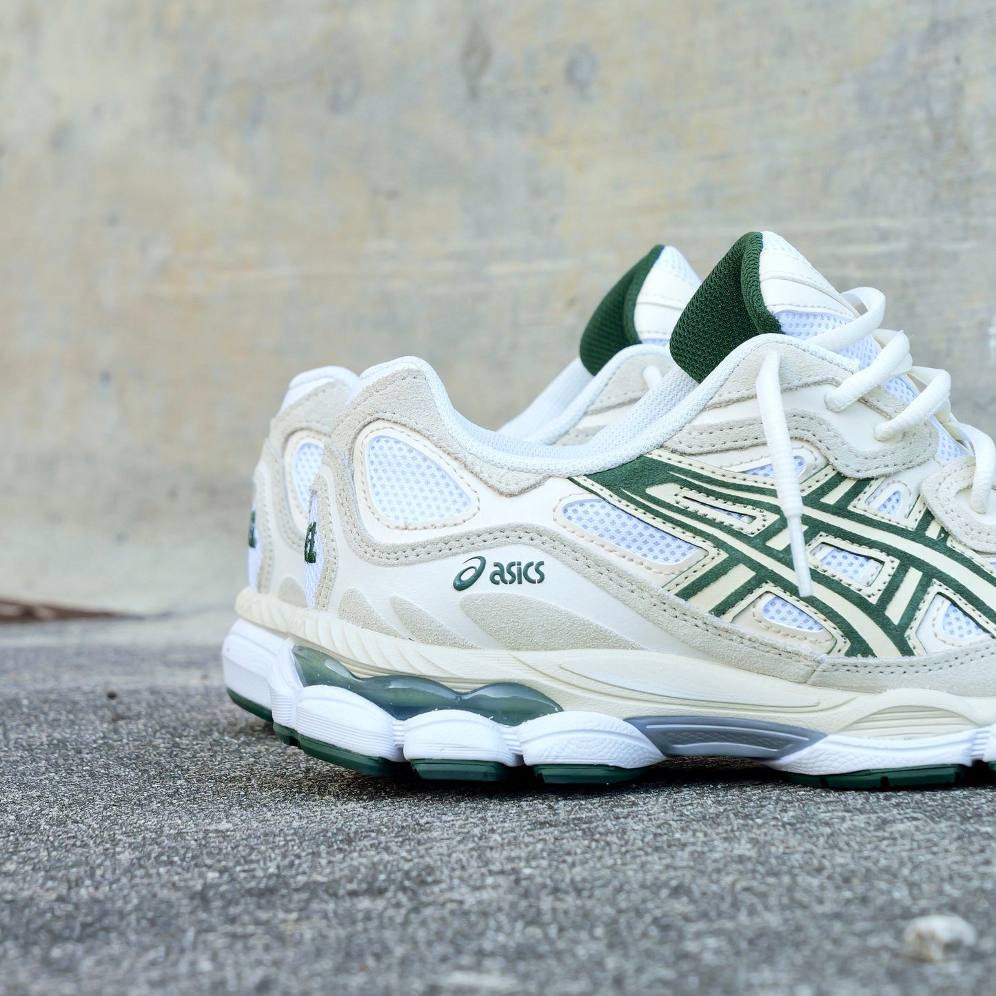 Mens Asics Gel-NYC (Ivory/Forest Night)
