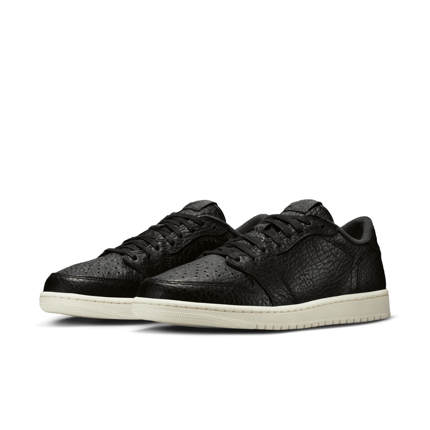 Men's Air Jordan 1 Retro Low  NS "Swoosh less Black"