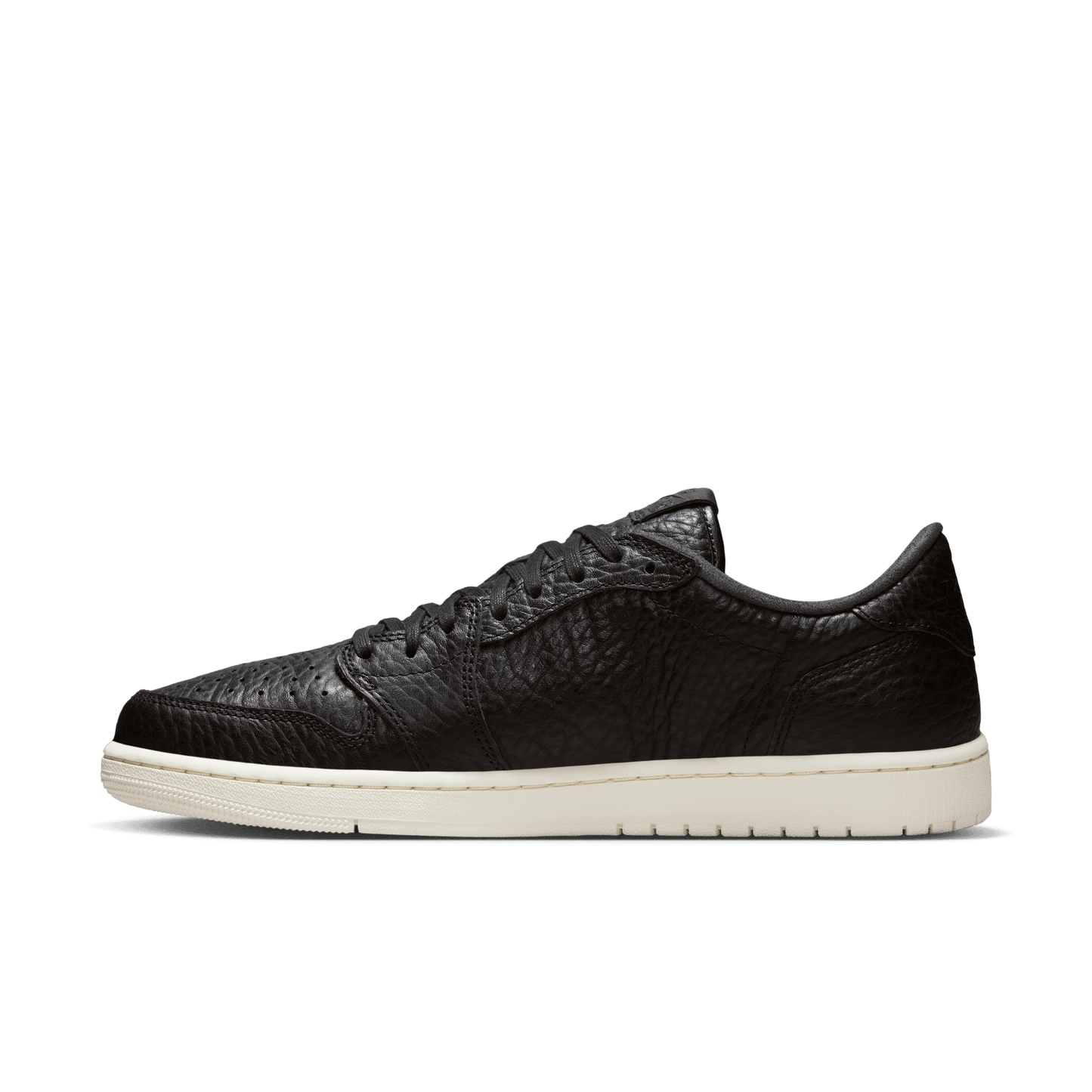 Men's Air Jordan 1 Retro Low  NS "Swoosh less Black"