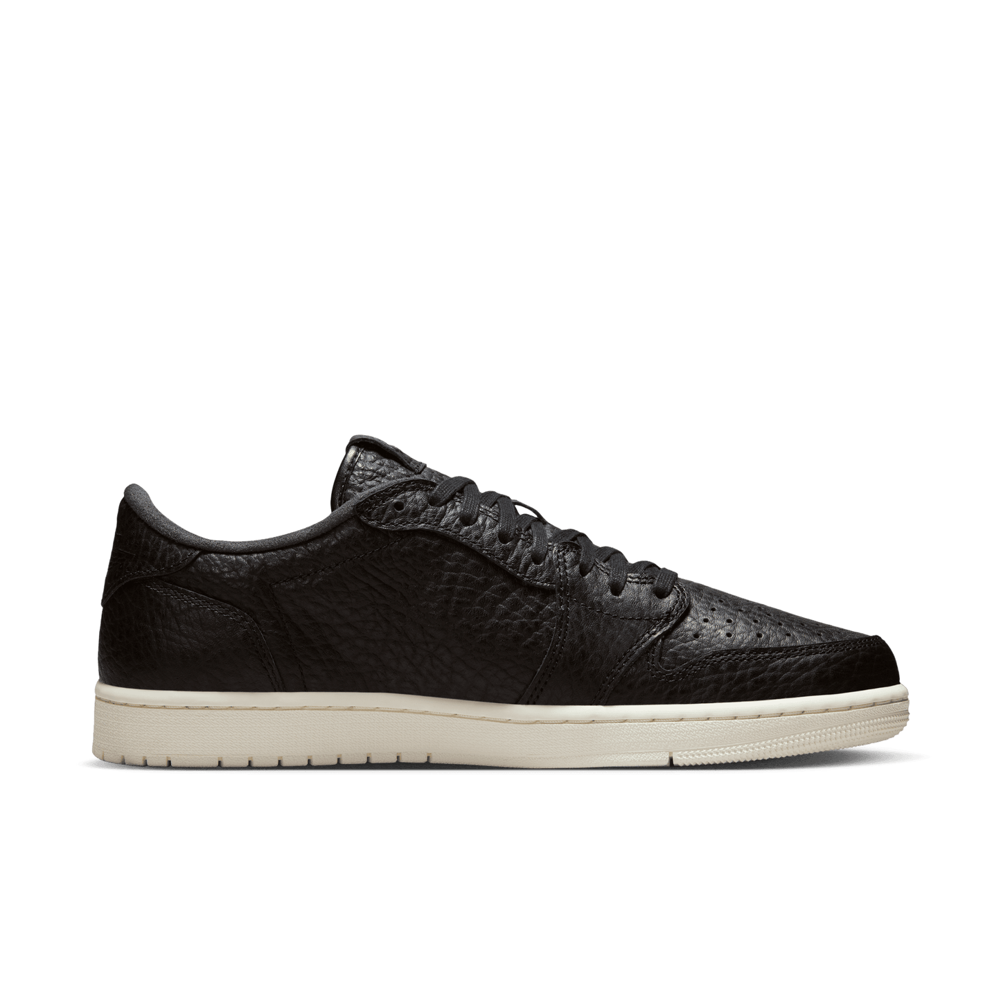 Men's Air Jordan 1 Retro Low  NS "Swoosh less Black"