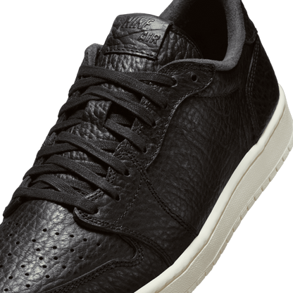 Men's Air Jordan 1 Retro Low  NS "Swoosh less Black"