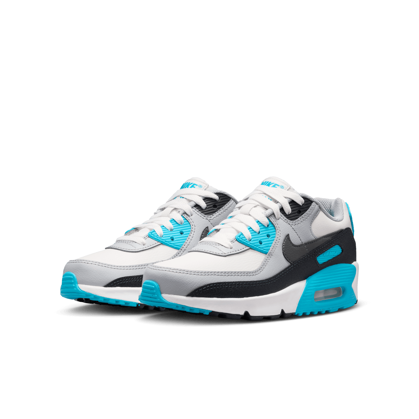 Big Kids’ Nike Air Max 90 LTR "Platinum Tint Blue Lightning"