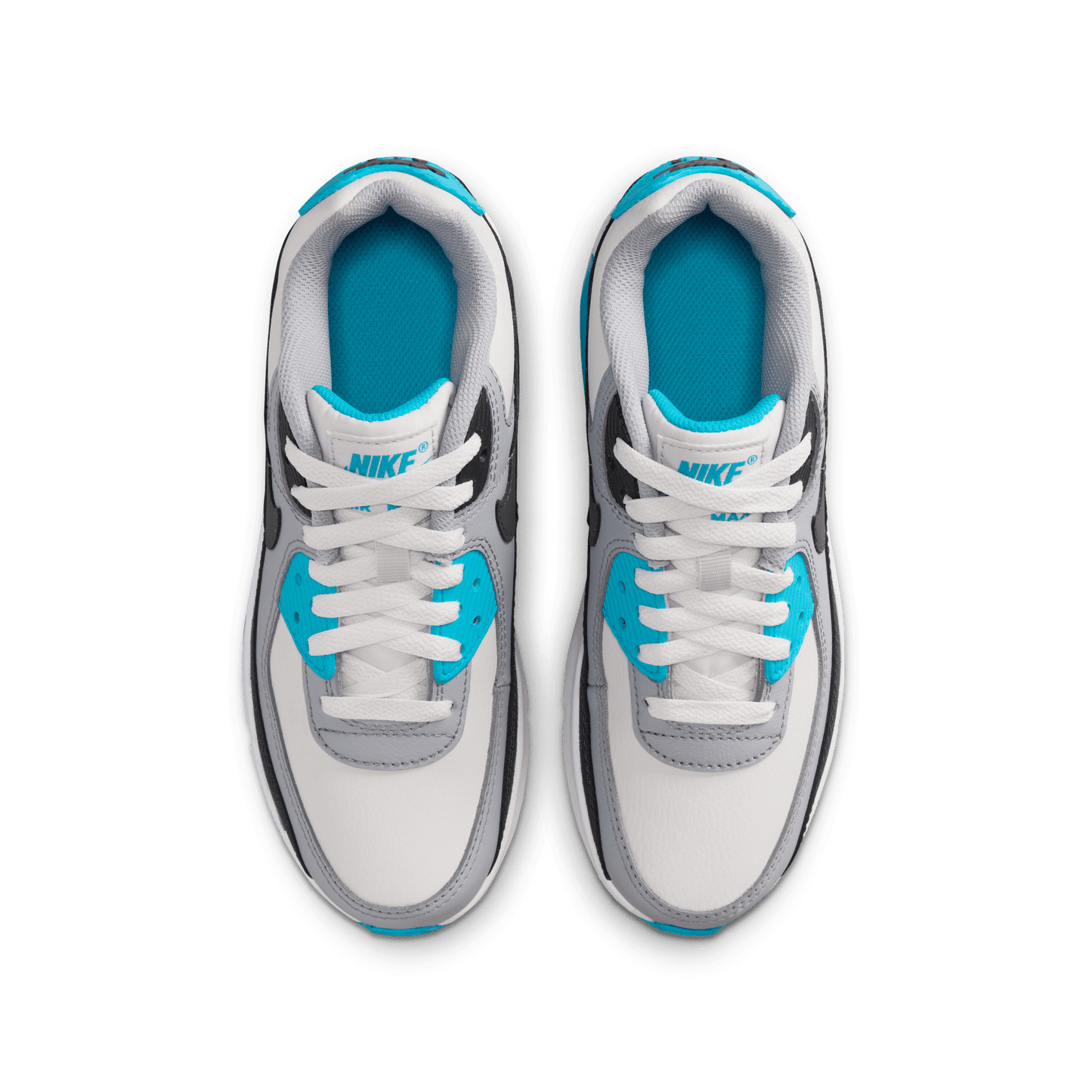 Big Kids’ Nike Air Max 90 LTR "Platinum Tint Blue Lightning"