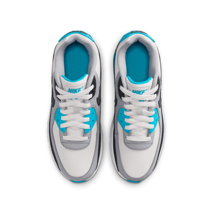 Big Kids’ Nike Air Max 90 LTR "Platinum Tint Blue Lightning"