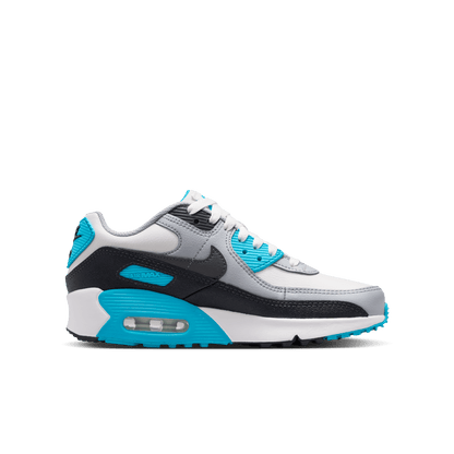 Big Kids’ Nike Air Max 90 LTR "Platinum Tint Blue Lightning"
