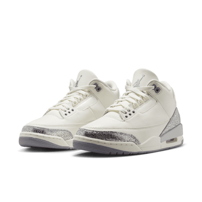 Women's Air Jordan 3 Retro "Sail Metallic Silver"