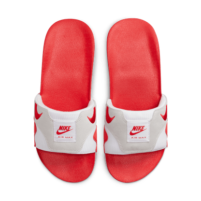 Men's Nike Air Max 1 Slides "White University Red"