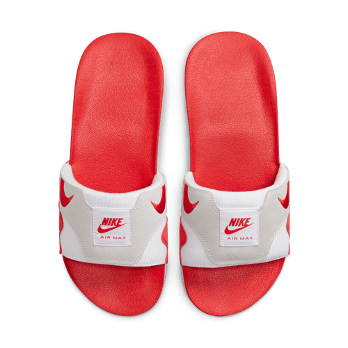 Men's Nike Air Max 1 Slides "White University Red"