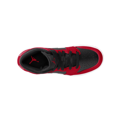 Big Kids' Air Jordan 1 Mid "Gym Red Black White"