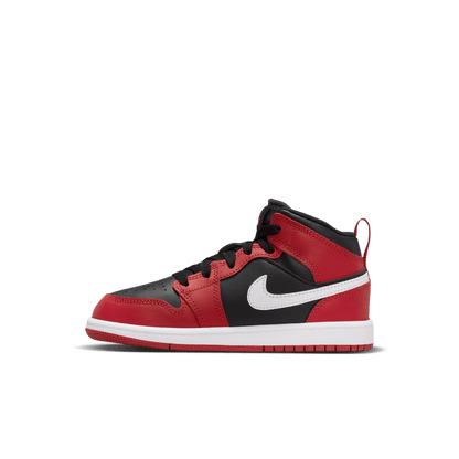 Little Kids' Jordan 1 Mid "Gym Red Black White"