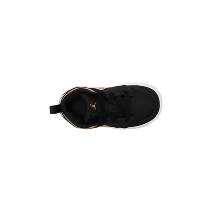 Baby/Toddler Jordan 1 Mid "Black Metallic Gold"