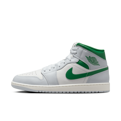 Men's Air Jordan 1 Mid "Summit White Lucky Green"