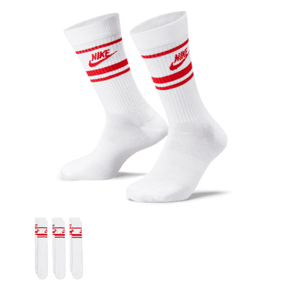 Nike Sportswear Everyday Essential Crew Socks (3 Pairs) (UNISEX)