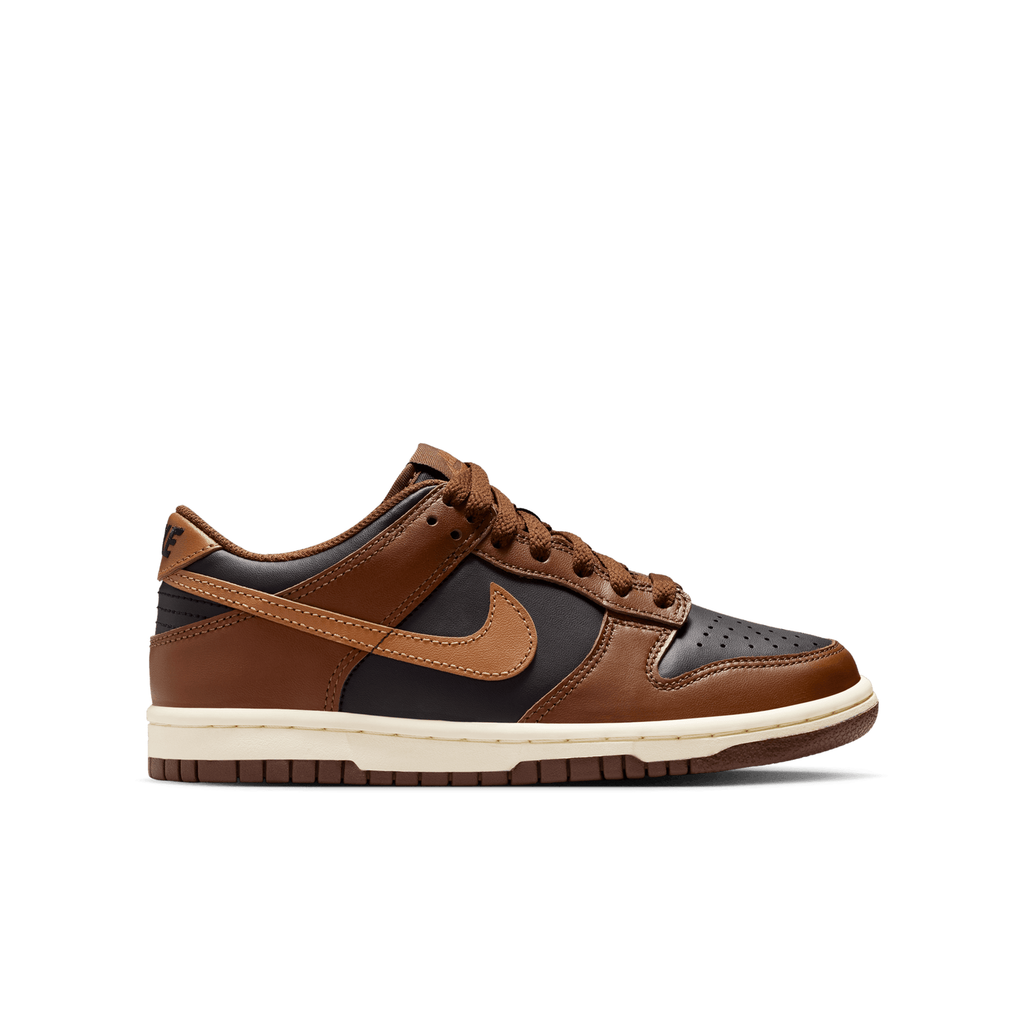 Big Kids' Nike Dunk Low "Brown Black"