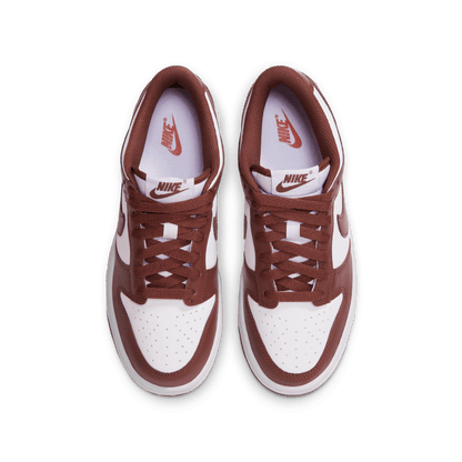 Big Kids' Nike Dunk Low "Redwood-Gym Red White"