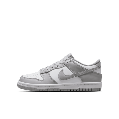 Big Kids' Nike Dunk Low "White Light Smoke Grey"