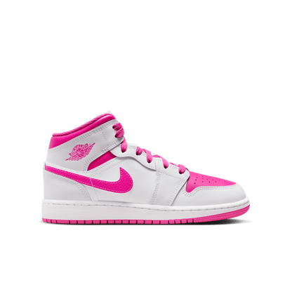 Big Kids' Air Jordan 1 Mid "Fire Pink"