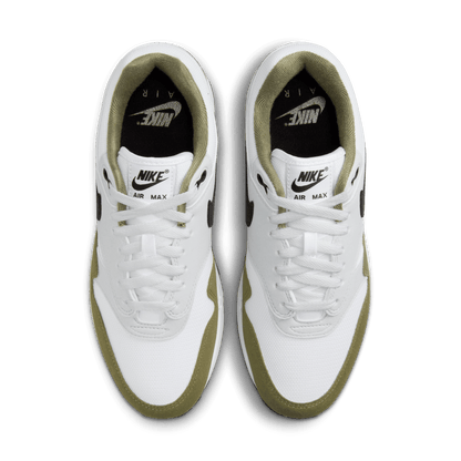 Men's Nike Air Max 1 "White Black Medium Olive"