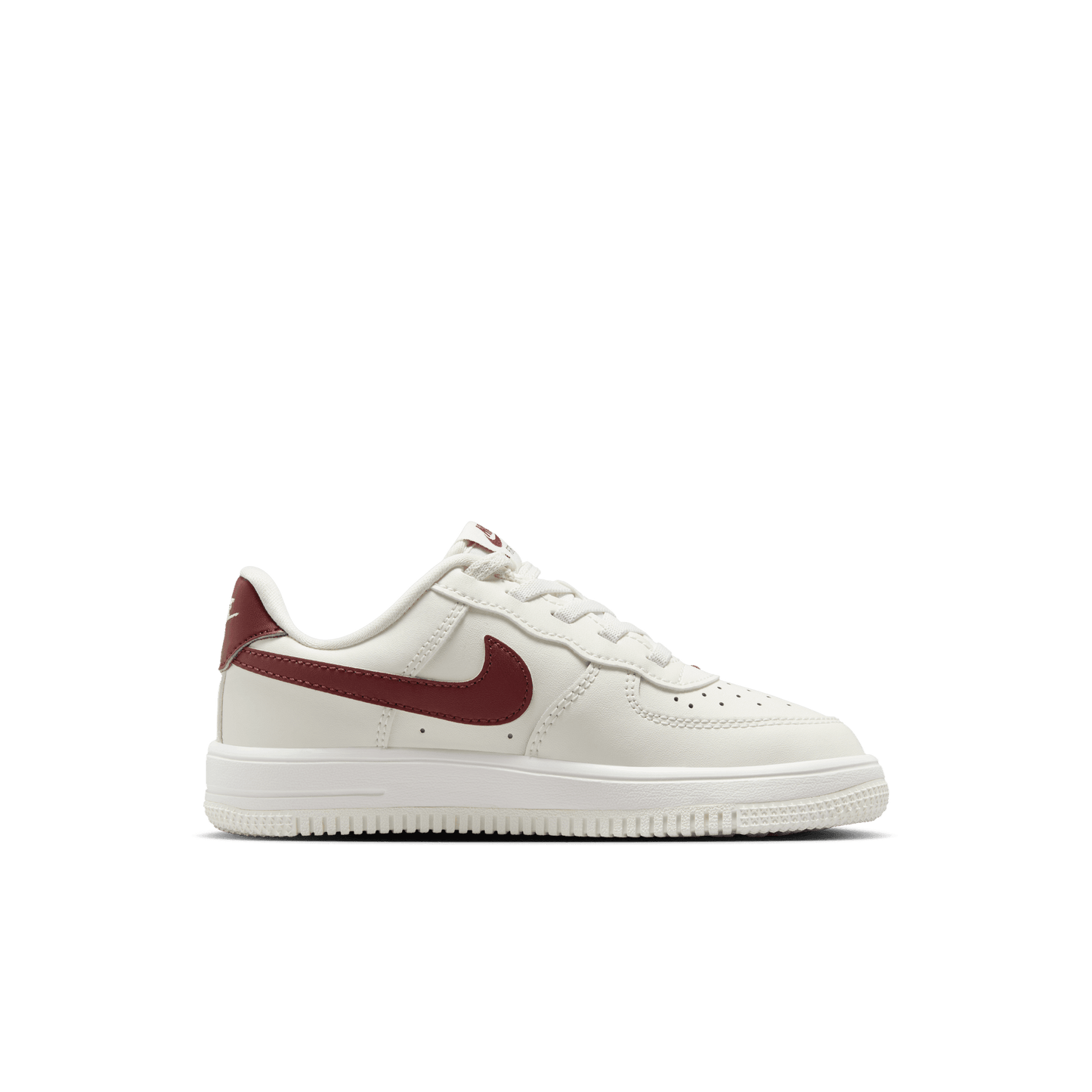 Little Kids' Nike Force 1 Low EasyOn "White Team Red"