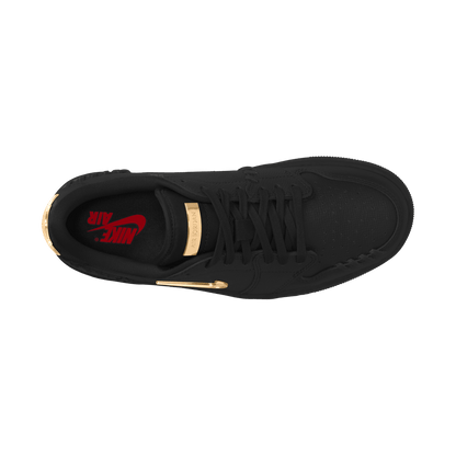 Women's Air Jordan 1 Low Method of Make "Black Metallic Gold"