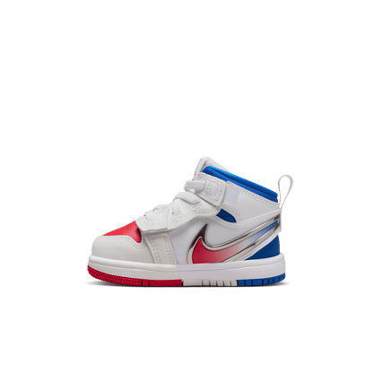 Baby/Toddler Jordan 1 Mid EasyOn "White Siren Red Blue"