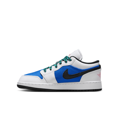 Big Kids' Air Jordan 1 Low SE "Royal Hyper Jade"