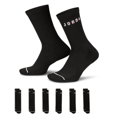 Jordan Everyday Crew Socks 6 Pairs (Unisex)