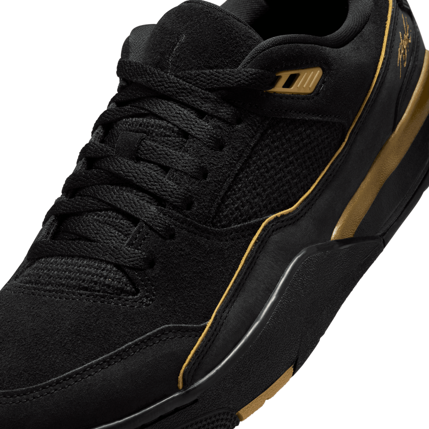 Men's Jordan Flight Court "Black Metallic Gold"