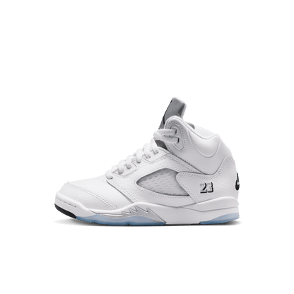 Little Kids' Jordan 5 Retro OG "White Metallic"